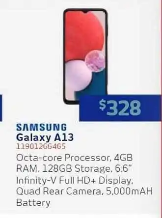 Retravision Samsung Galaxy A13 offer