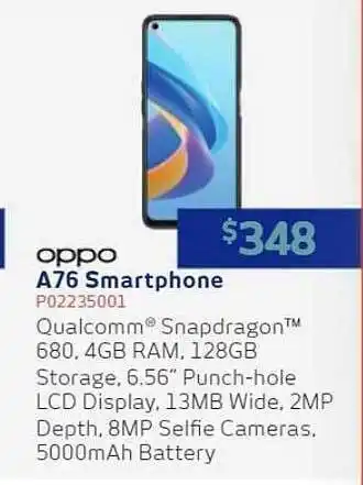 Oppo A76 Smartphone