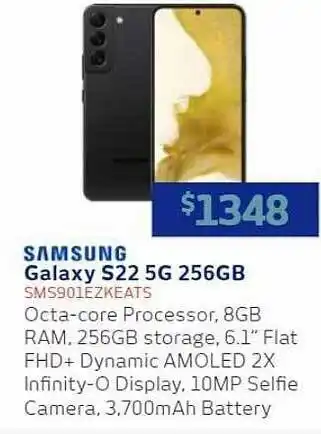 Retravision Samsung Galaxy S22 5g 256gb offer