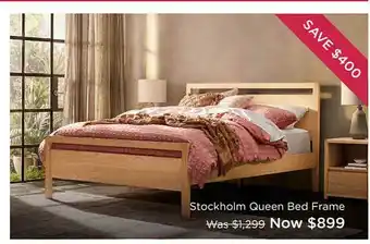Snooze Stockholm Queen Bed Frame offer