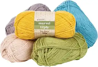 Spotlight 4 Seasons Marvel 12ply Yarn, 100g offer