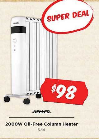 Betta Heller 2000w Oil-free Column Heater offer