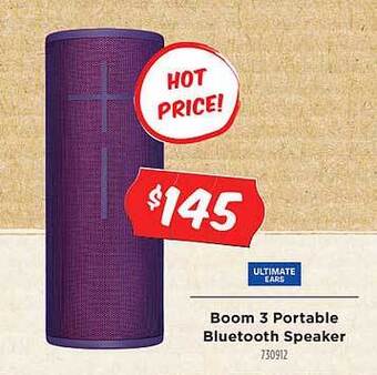 Betta Ultimate Ears Boom 3 Portable Bluetooth Speaker offer