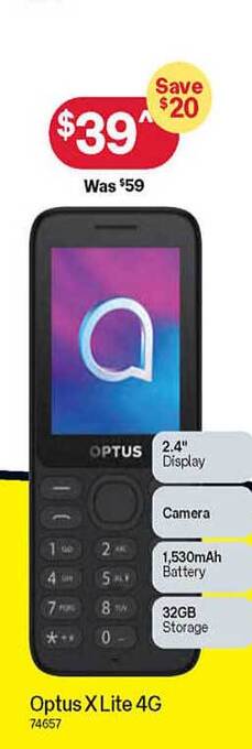 Australia Post Optus X Lite 4g offer