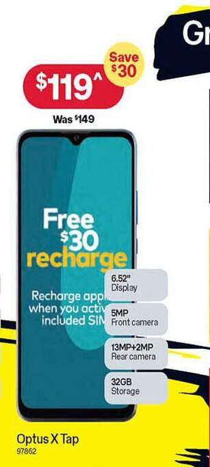 Australia Post Optus X Tap offer