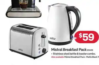 Australia Post Mistral Breakfast Pack offer
