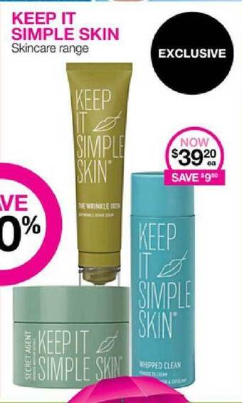 Keep It Simple Skin Skincare Range