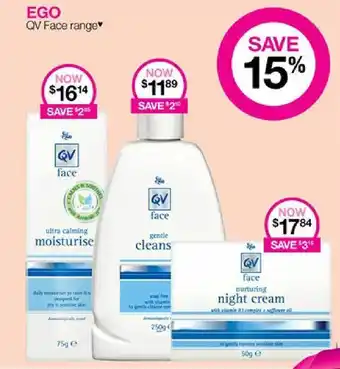 Priceline Ego Qv Face Range offer
