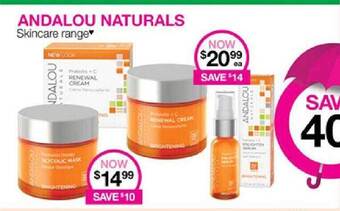 Priceline Andalou Naturals Skincare Range offer