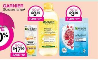 Priceline Garnier Skincare Range offer