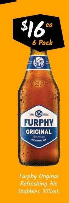 Cellarbrations Furphy Original Refreshing Ale Stubbies offer