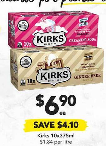 Drakes Kirks 10x375ml offer