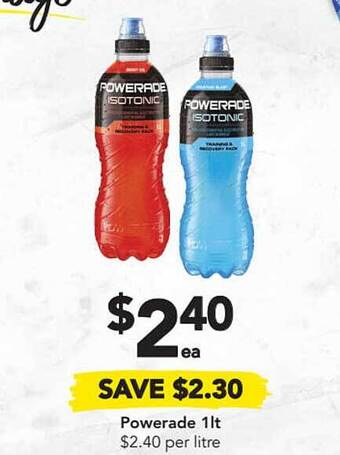 Drakes Powerade 1Lt offer