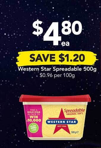 Drakes Western Star Spreadable 500g offer