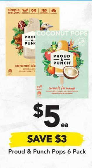 Drakes Proud & Punch Pops 6 Pack offer