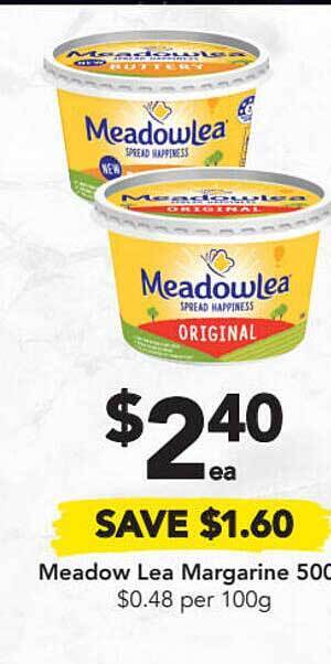 Drakes Meadow Lea Margarine 500g offer