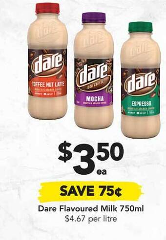 Dare Flavoured Milk 750ml