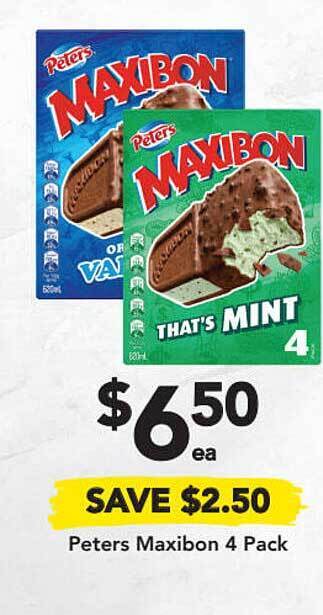 Drakes Peters Maxibon 4 Pack offer