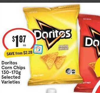IGA Doritos Corn Chips 130-170g offer