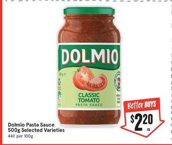IGA Dolmio Pasta Sauce 500g offer