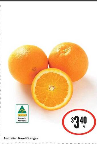 IGA Australian Navel Oranges offer