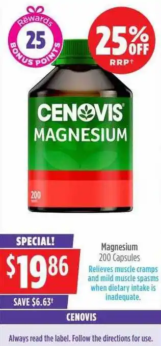 Wizard Pharmacy Cenovis Magnesium offer