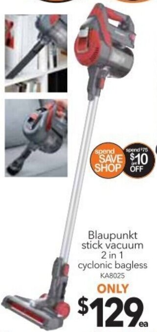 Cheap as Chips Blaupunkt Stick Vacuum 2 in 1 offer
