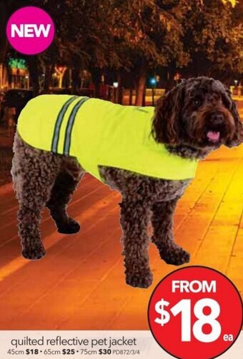 Quilted Reflective Pet Jacket