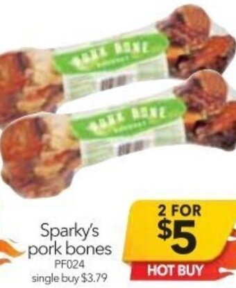 Cheap as Chips Sparky's Pork Bones offer