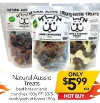 Cheap as Chips Natural Aussie Treats 100g / 150 g offer