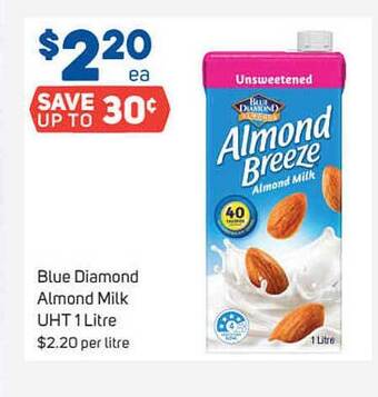 Foodland Blue Diamond Almond Milk UHT 1 Litre offer