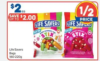 Foodland Life Savers Bags 180-220g offer