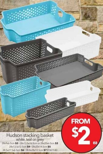 Cheap as Chips Hudson Stacking Basket offer