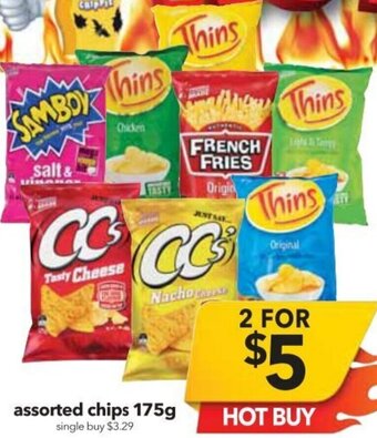 Cheap as Chips Assorted Chips 175 g offer