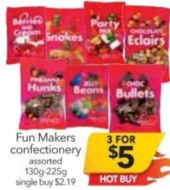 Fun Makers Confectionery 130g-225g
