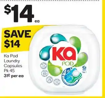 Woolworths Ka Pod Laundry Capsules offer