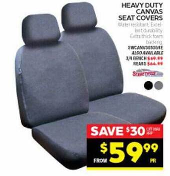 Autopro Heavy Duty Canvas Seat Covers offer
