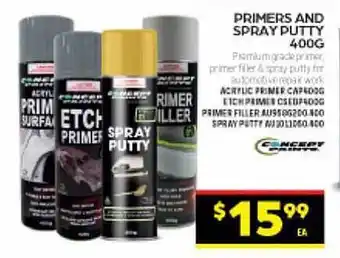 Autopro Primers And Spray Putty offer