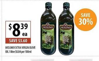 Supabarn Molino Extra Virgin Olive Oil offer