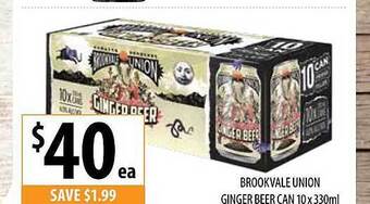 Supabarn Brookvale Union Ginger Beer Can offer