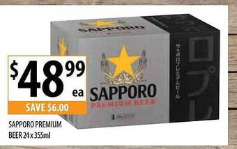 Supabarn Sapporo Premium Beer offer