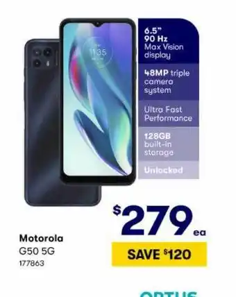 BIG W Motorola G50 5g offer