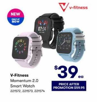 BIG W V-fitness Momentum 2.0 Smart Watch offer