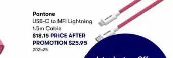 Pantone Usb-c To Mfi Lightning 1.5 M Cable