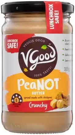healthylife Vgood Peanot Butter Crunchy Spread, 310g offer
