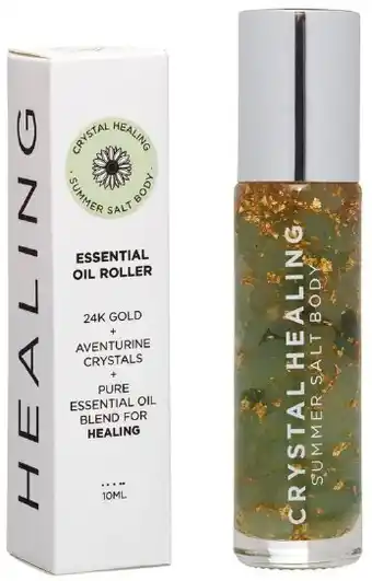 healthylife Summer Salt Body Essential Oil Roller Healing Aventurine Crystals, 10ml offer