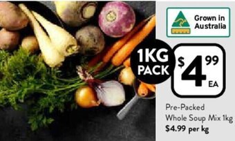 Foodworks Pre-Packed Whole Soup Mix 1kg offer
