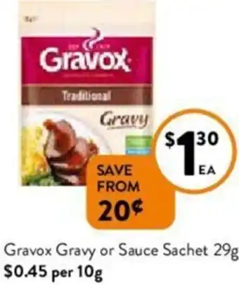 Foodworks Gravox Gravy or Sauce Sachet 29 g offer