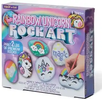 BIG W Rainbow Unicorn Rock Art^ offer
