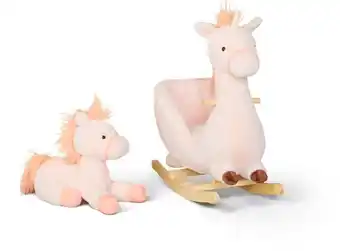 Darling Duo Soft Plush Rocker and Cuddly Plush Set - Unicorn